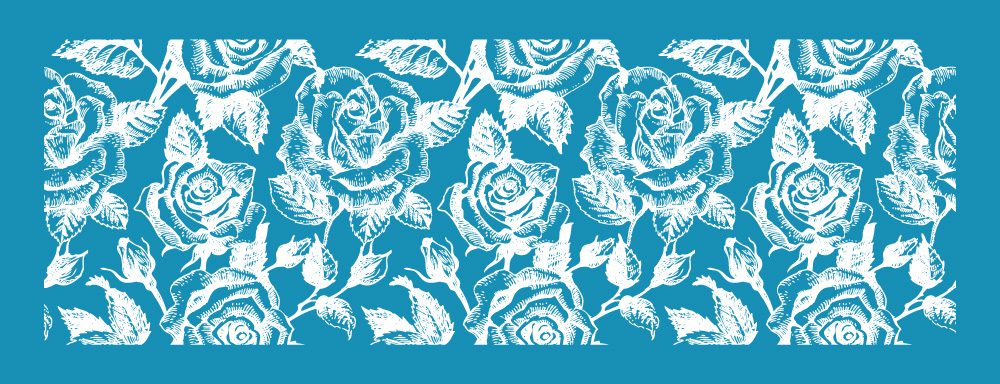 Rose Garden - Mesh Stencil
