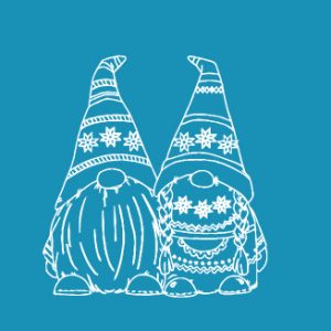 Christmas Gnomes- Mini Mesh Stencil