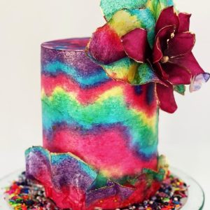 Get Messy Wafer Paper Cake