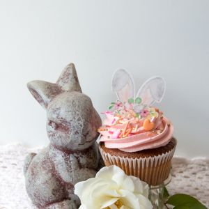 Bunny-ears-closeup-on-cupcake