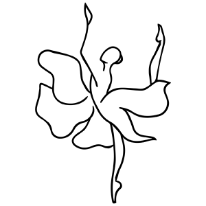Poise - Line Art Silhouette