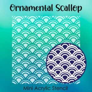 Ornamental Scallop - Small Acrylic Stencils