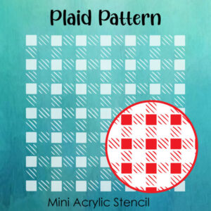 Plaid Pattern - Small Acrylic Stencils