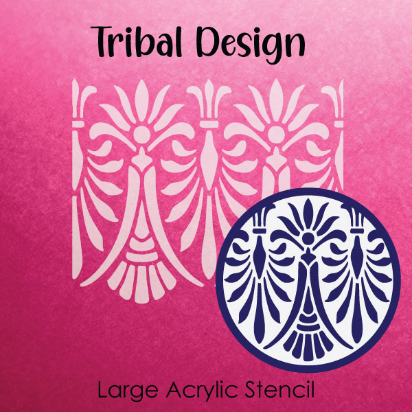 Tribal Design - Large Acrylic Stencils